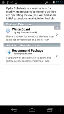 Cydia Substrate android App screenshot 0