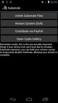 Cydia Substrate android App screenshot 1